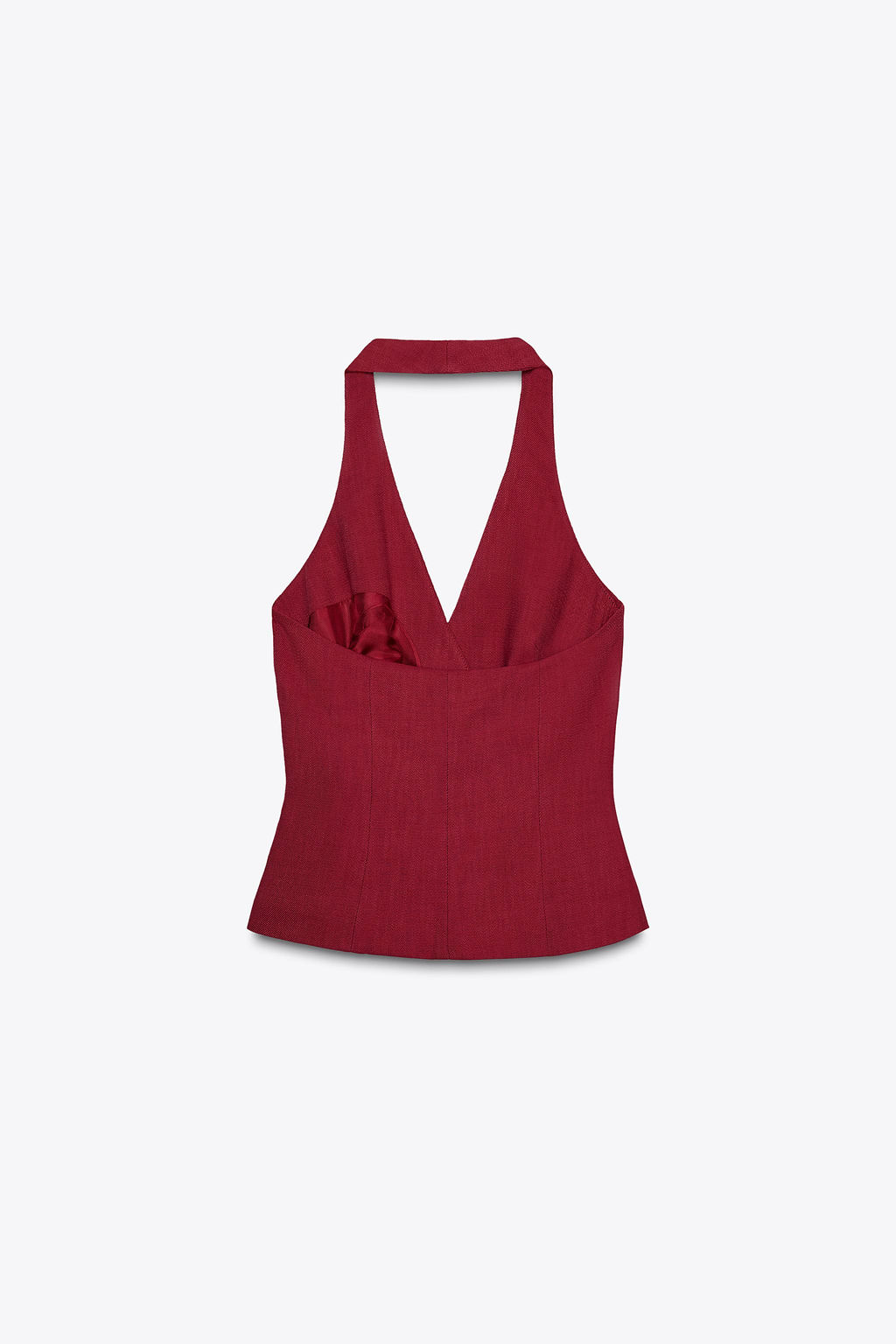 HALTER WAISTCOAT WITH KNOT - Zara фото 7