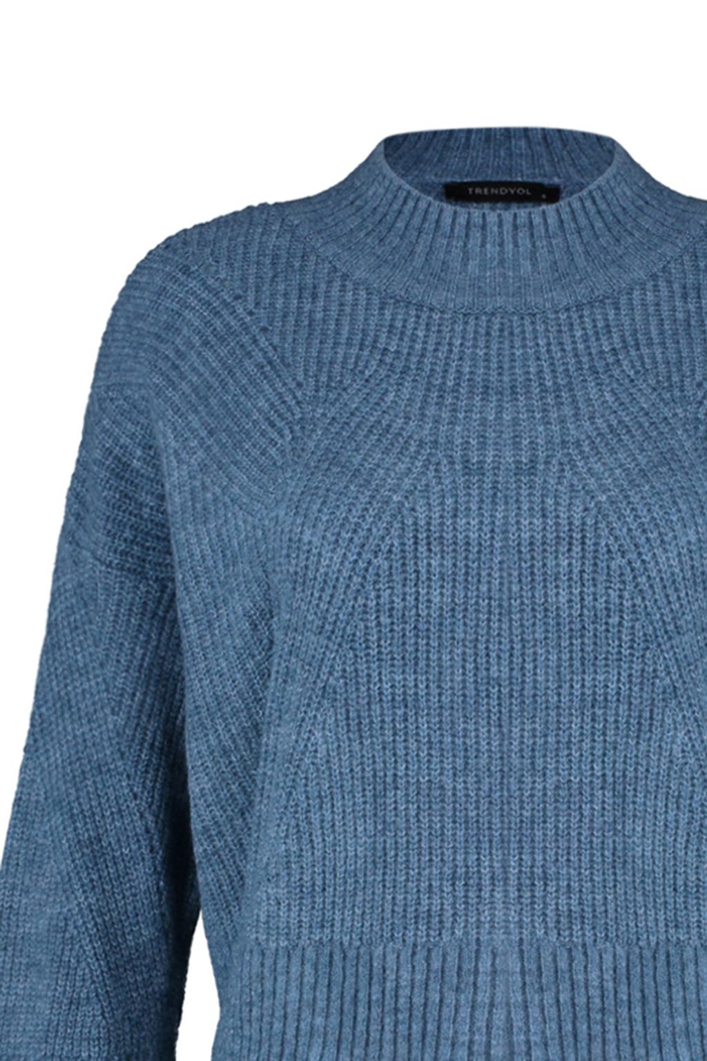 Indigo Yumusak Dokulu Basic Triko Kazak TWOAW22KZ0474 - Trendyolmilla фото 8