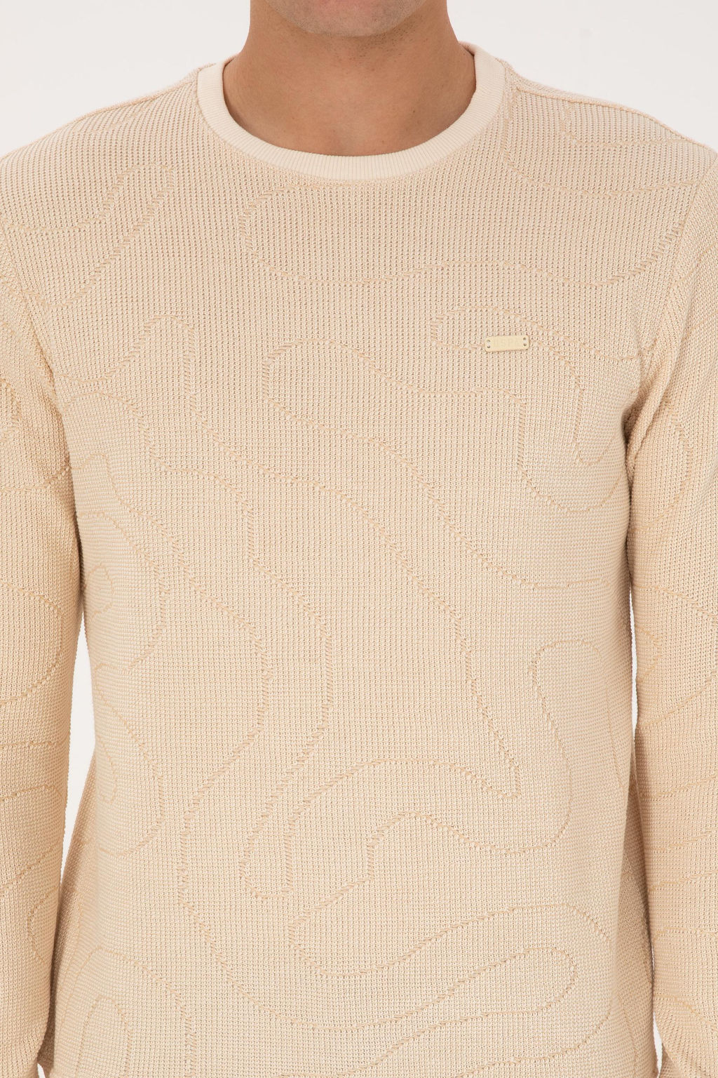 Erkek Krem Sweatshirt