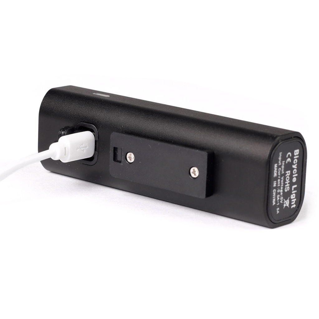 Фонарь передний COMIRON FLASH корпус: авиационный алюминий 6063, IP67; свет: CREE XPG, 400lm аккум 3.7V 2500 mAh, USB влагозащищённый /уп 50/ - ГалеонТрейд фото 20