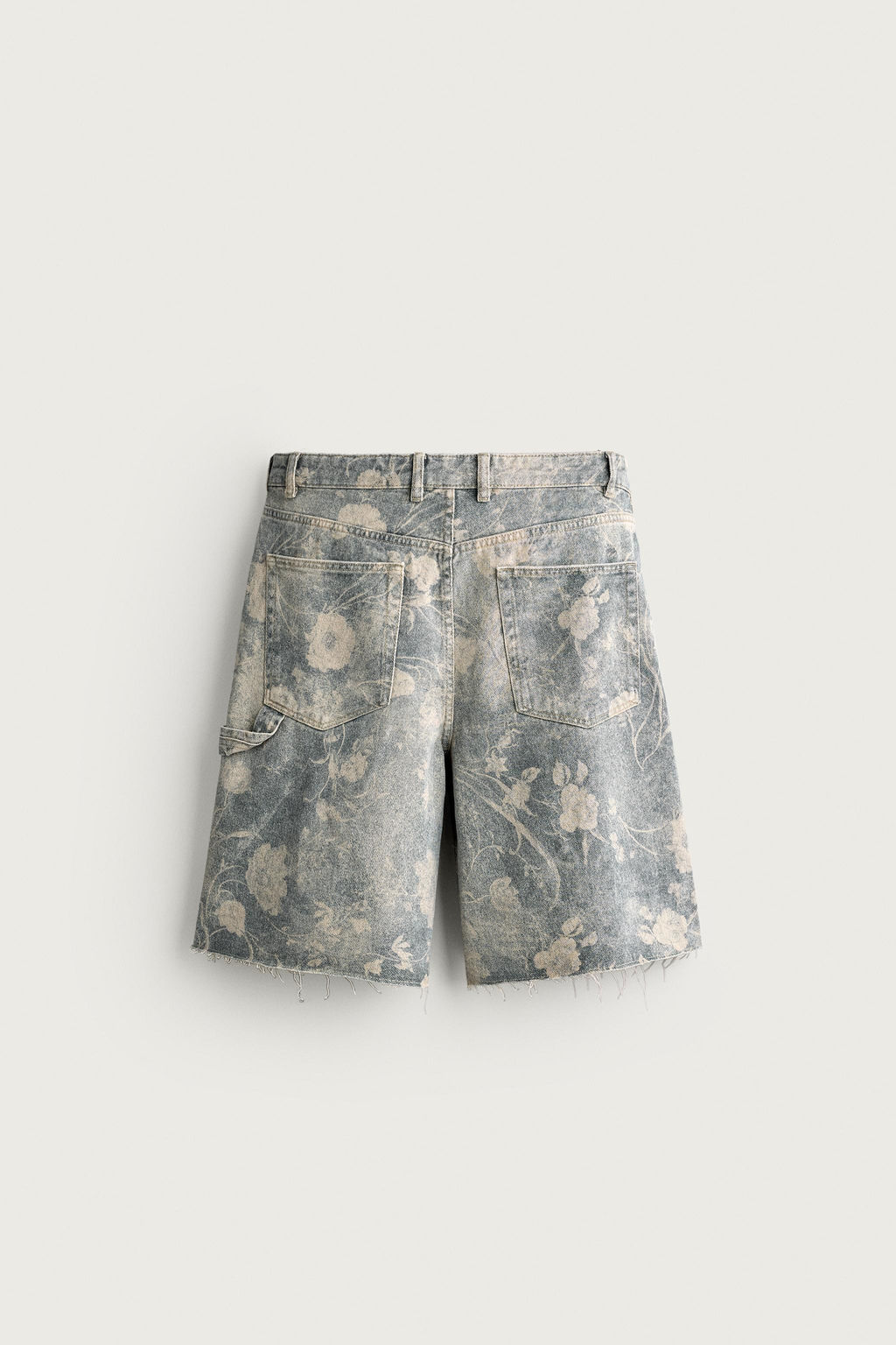 BERMUDA RELAXED FIT ESTAMPADO FLORAL LAVADO / 025 - Zara фото 8