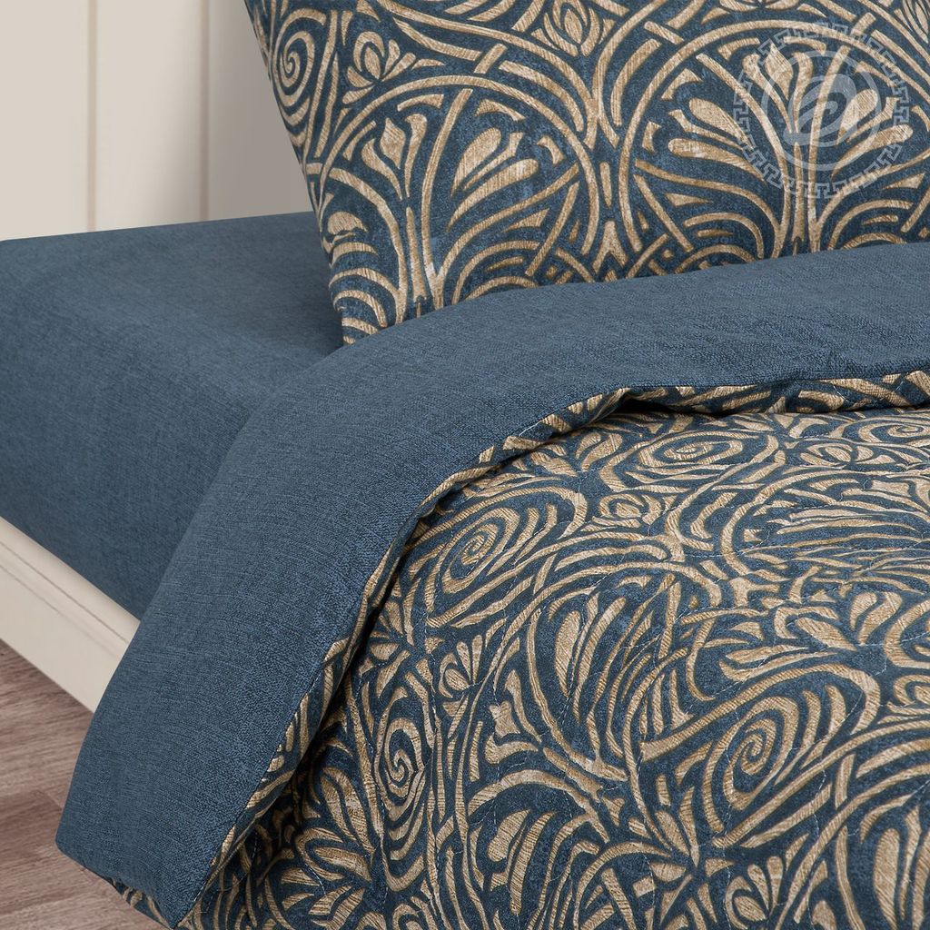 Постельное белье Мадрид (поплин зима-лето) Евро/Пододеяльник стеганый (молния): 1 шт. - 215*200; Простыня: 1 шт. - 215*240; Наволочка (клапан): 2 шт. - 70*70; Зима - лето - Артпостель фото 3