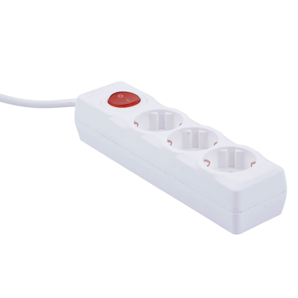 S-GCU3-10B WHITE Удлинитель серии Ultra, шнур 10м., 3 гнезда, 16A, с/з. Белый. TM Uniel
