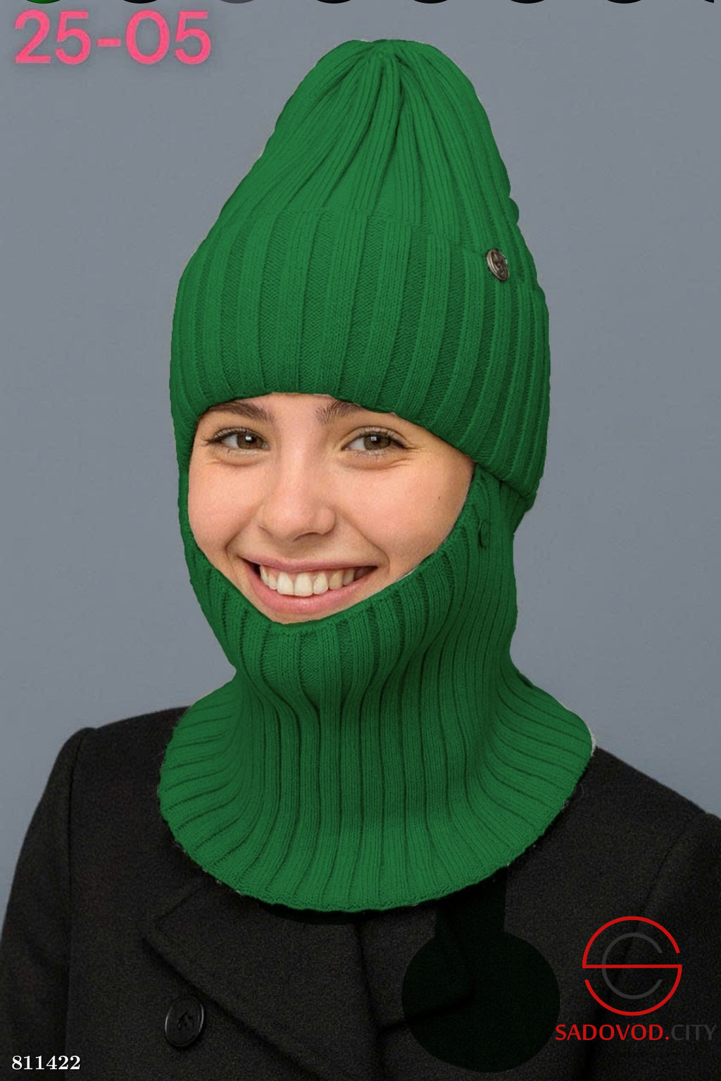 Зимний комплект шапка и снуд внутри флис - Bruno фото 4