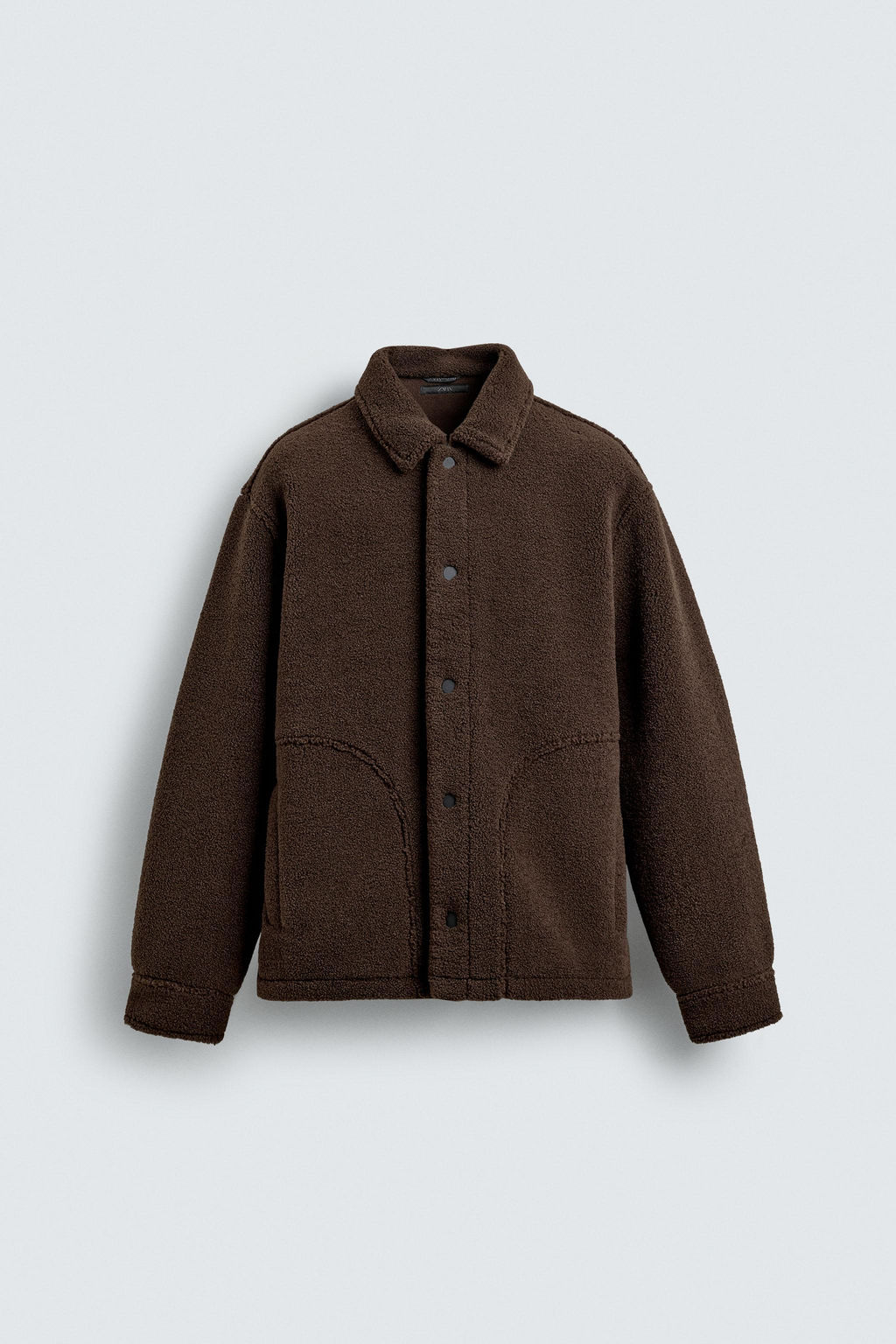 FAUX SHEARLING OVERSHIRT - Zara фото 7