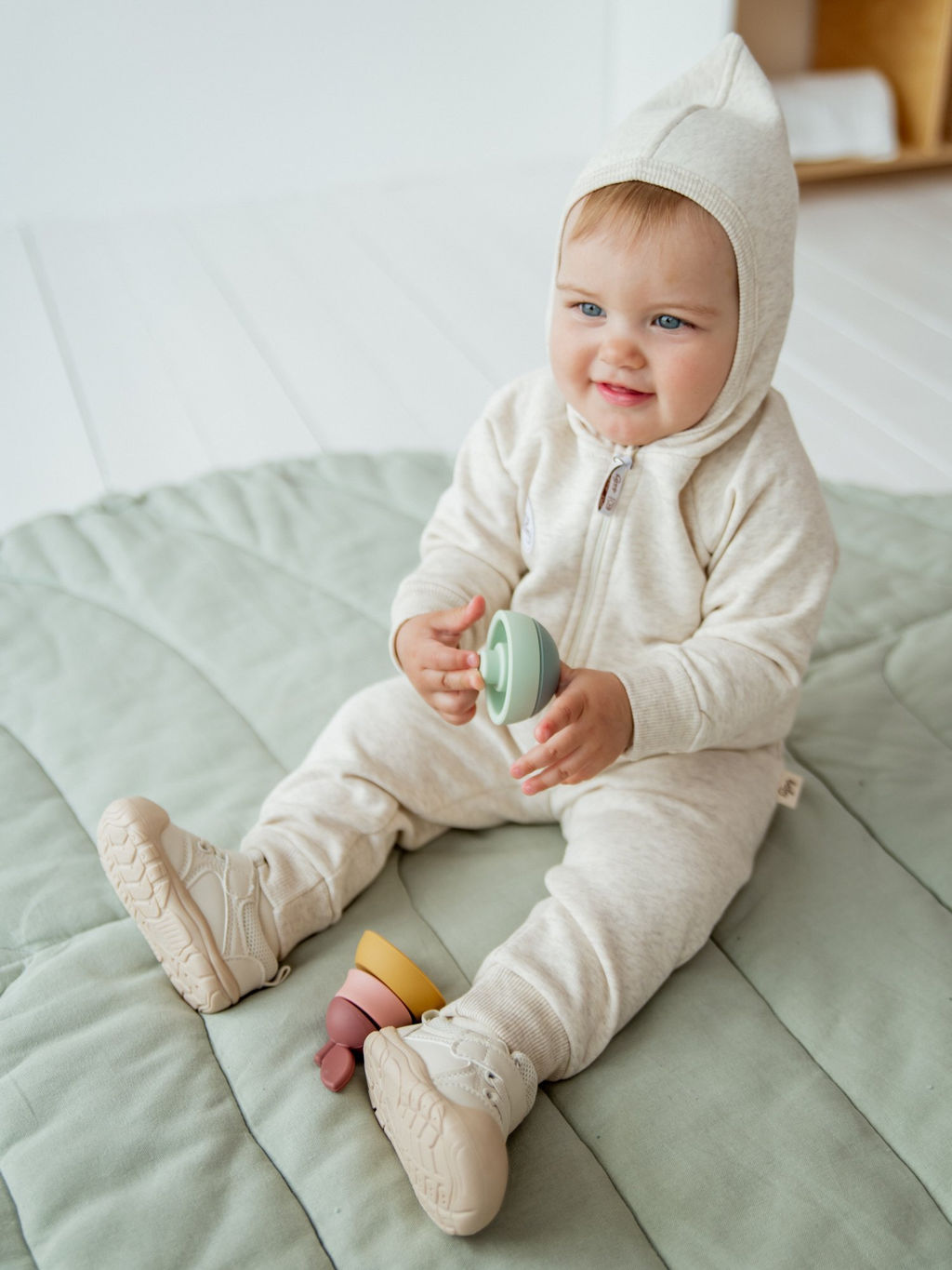 Костюм с толстовкой Ванильный пудинг утепленный 0+ - Bungly фото 2