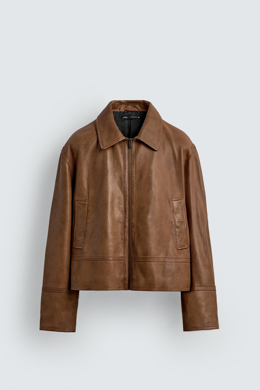 LIMITED EDITION LEATHER JACKET - Zara фото 8