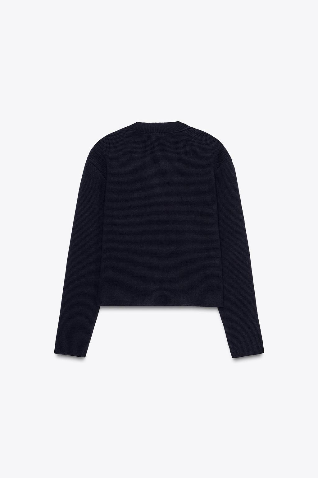 KNIT CARDIGAN WITH GOLDEN BUTTONS - Zara фото 6