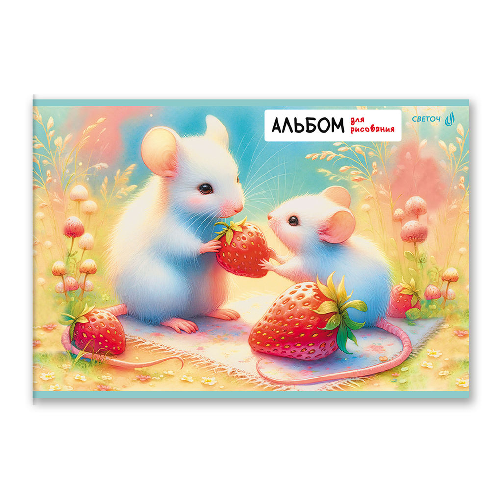 Светоч А256 Альбом для рисования 100 г/м2 A4 29.5 х 20.2 см 32 л. на скобе 5 шт. 01703 Лесные истории  фото 6