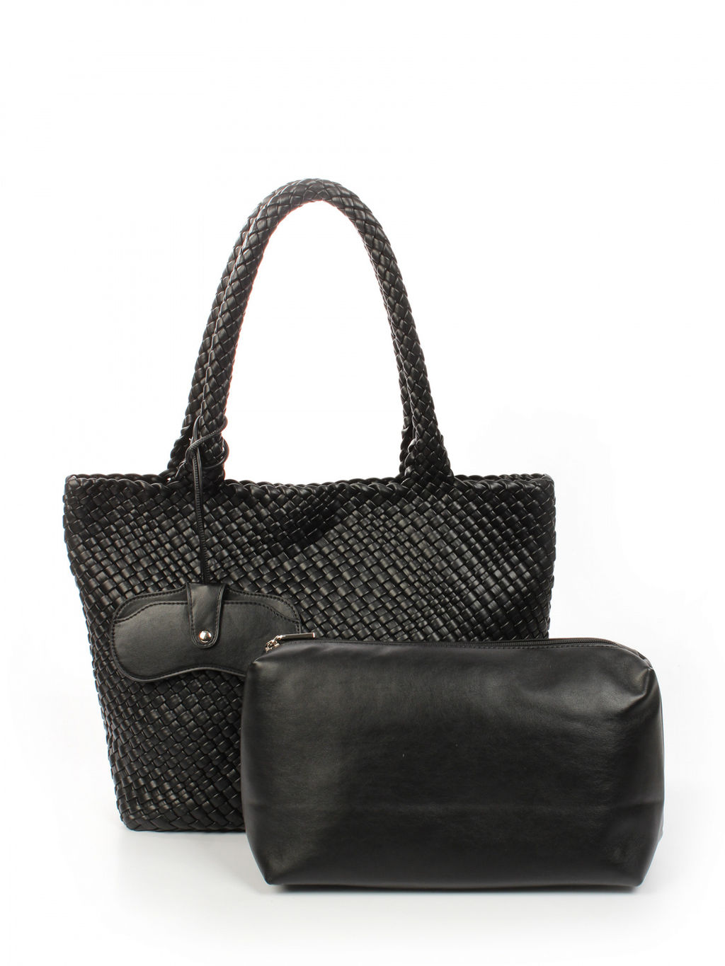 LACCOMA сумка СУ1033-черный эко кожа хлопок  фото 4