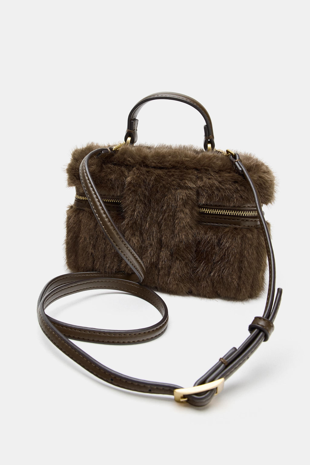 FAUX FUR RIGID BAG - Zara фото 4