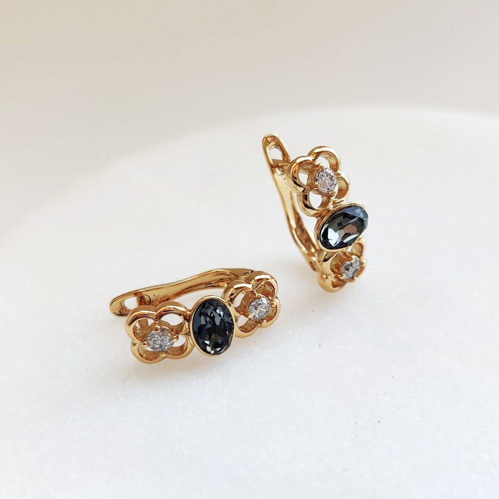 Серьги с кристаллами Swarovski