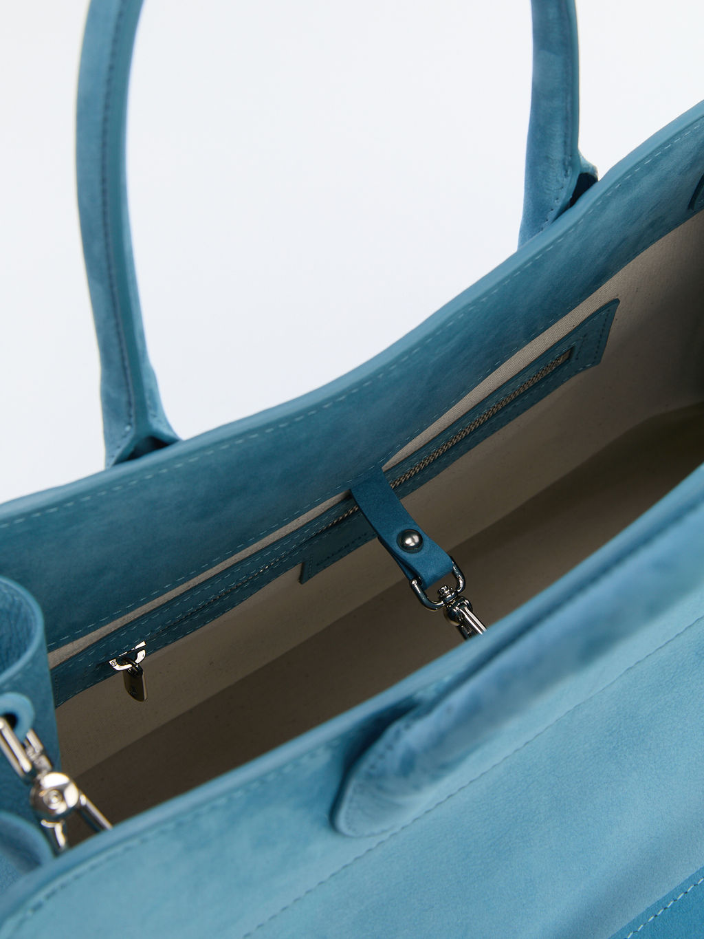 Женский тоут CALZETTI ASHLEY MAXI Артикул 4250308, серо-голубой  фото 6