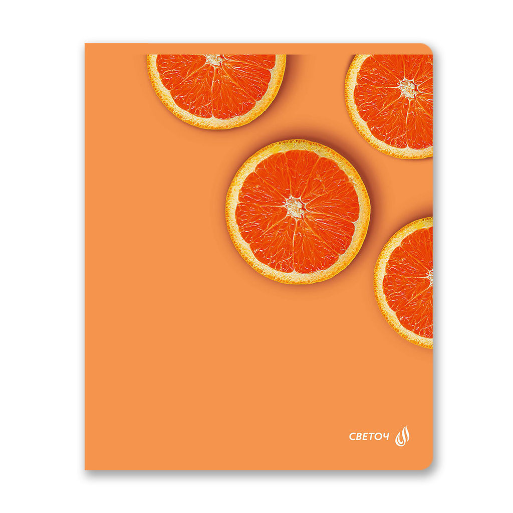 Светоч 96Т16 Тетрадь ученическая общая, матовая ламинация, A5 96 л. на скобе 65 г/кв.м , белизна 100 % 5 шт. клетка 01005 Абрикосовый краш  фото 7