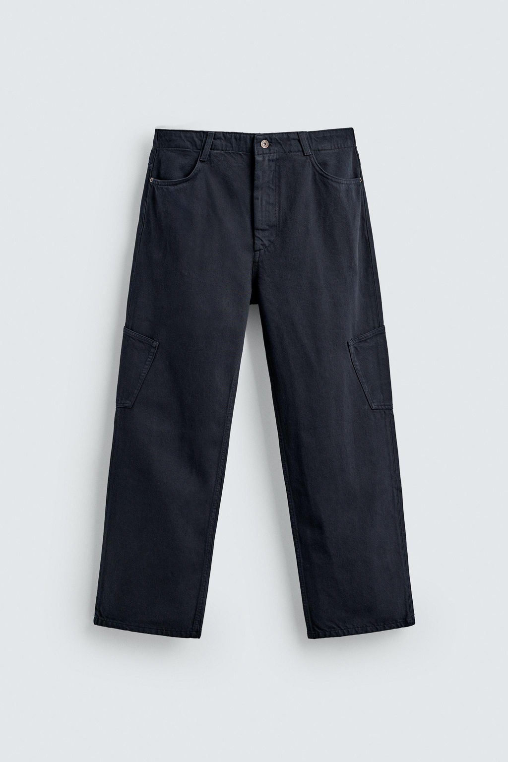 PANTAL?N CARGO STRAIGHT FIT / Marino oscuro - Zara фото 8