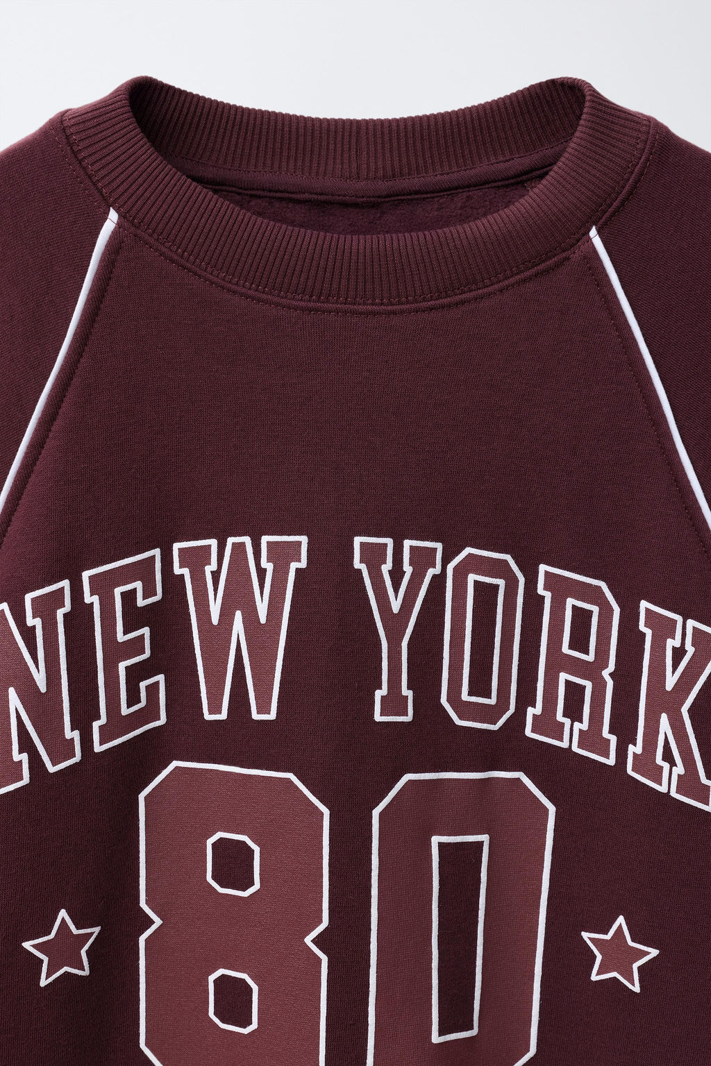 RAGLAN SLEEVE SLOGAN AND NUMBER SWEATSHIRT - Zara фото 3