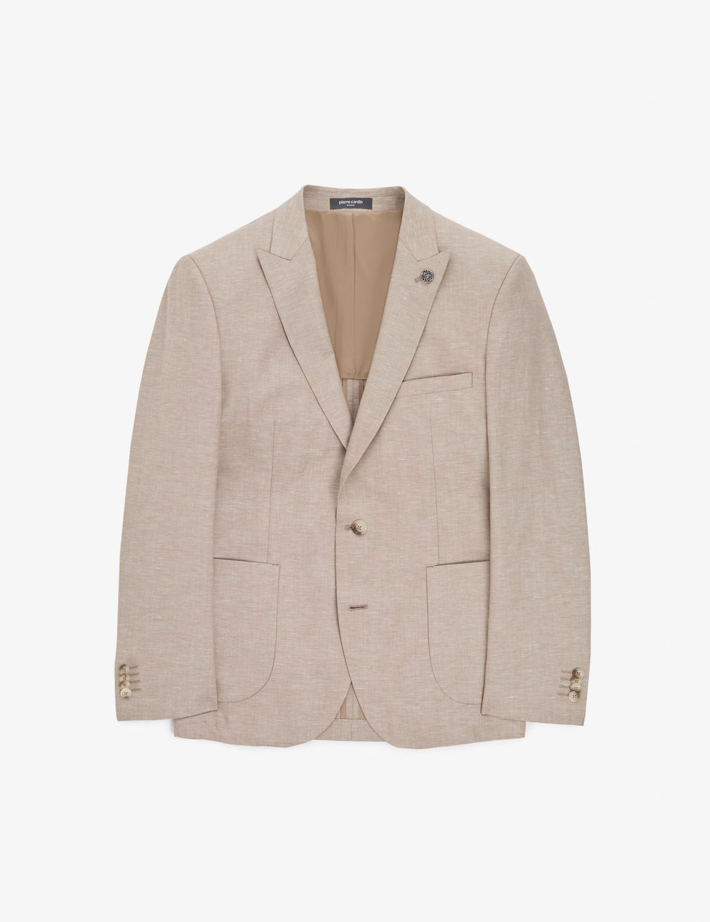 A__k Kahverengi Ex. Slim Fit Keten Kar___ml_ Tak_m Elbise