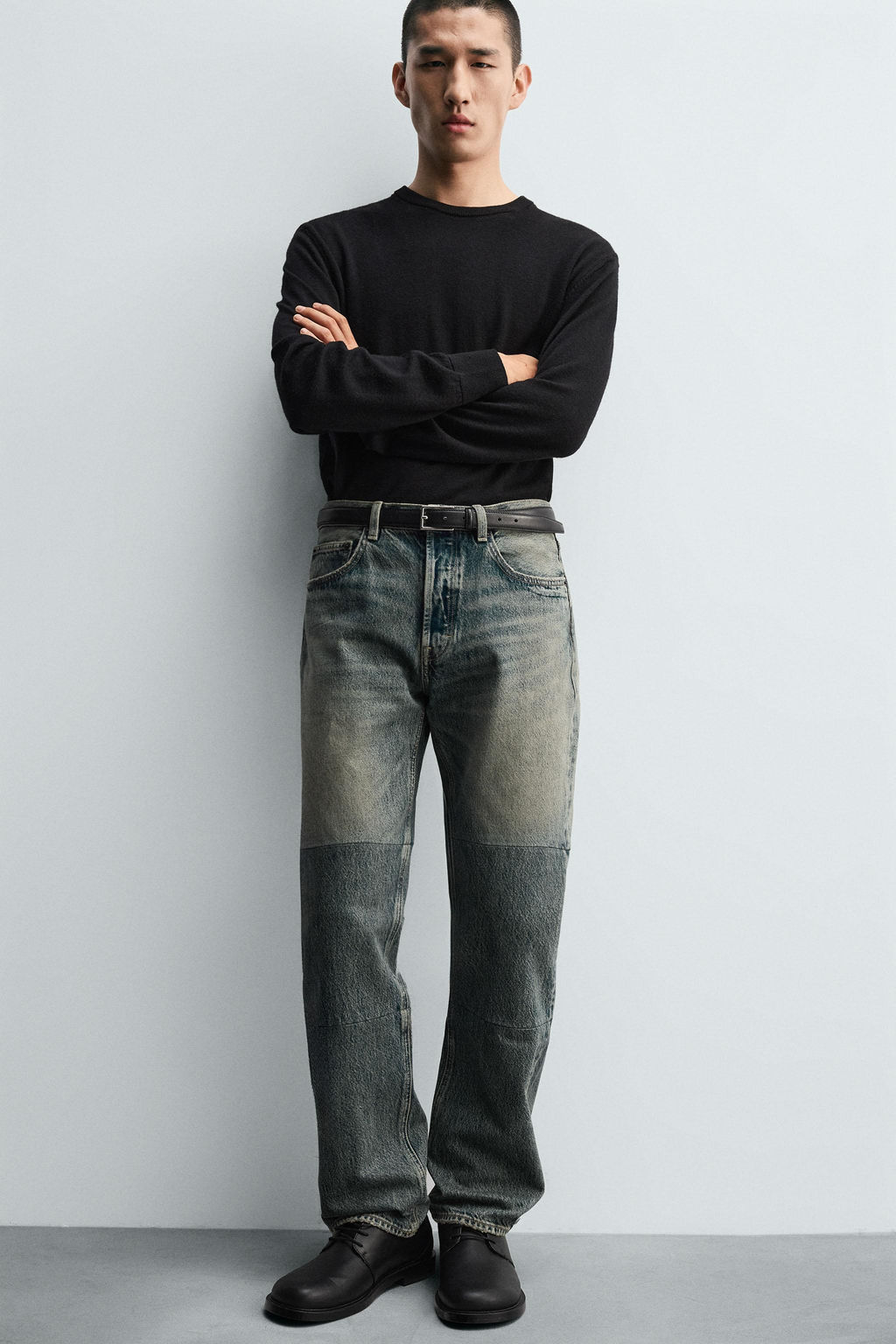 STRAIGHT FIT JEANS WITH SEAMS - Zara фото 5