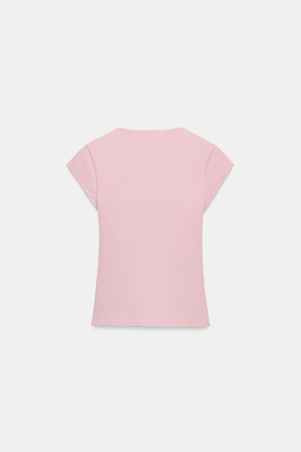 CAMISETA RIB BOTONES / Rosa palo - Zara фото 5