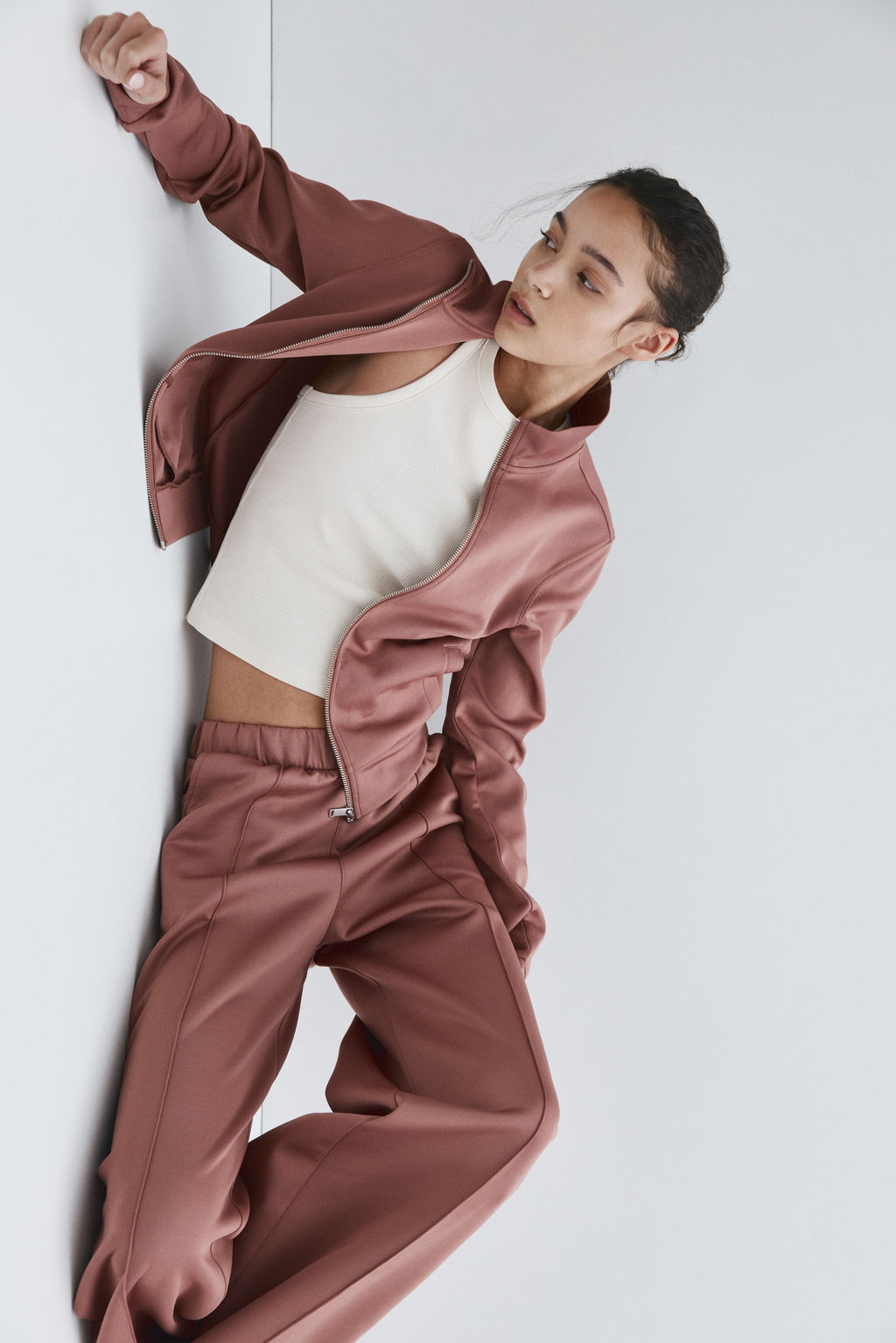 Pantal?n con cintura el?stica y raya - H&m фото 7