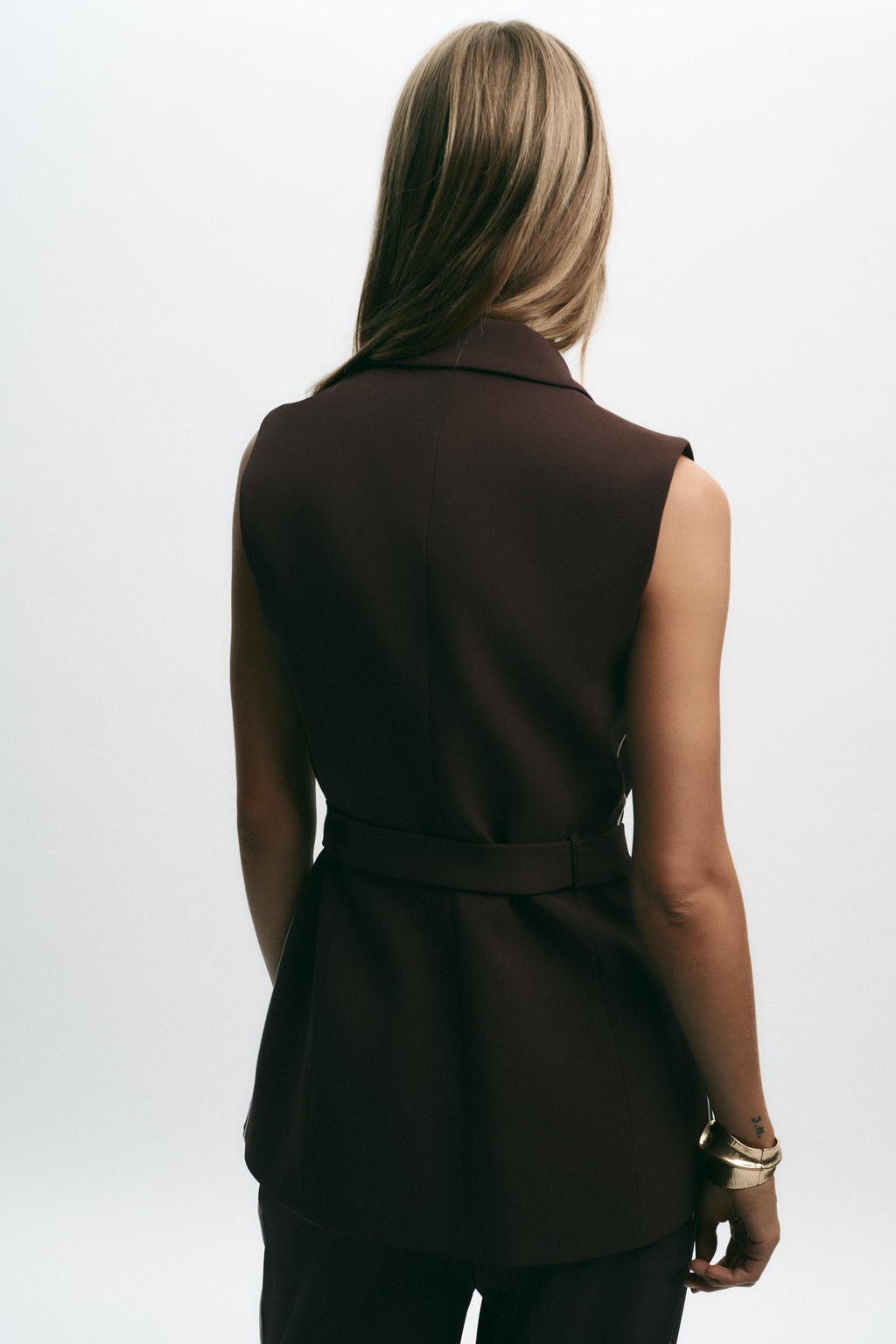 LONG WAISTCOAT WITH SIDE STRIPE