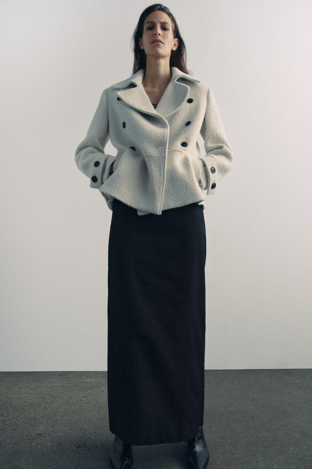 ZW COLLECTION BOUCLE WOOL COAT