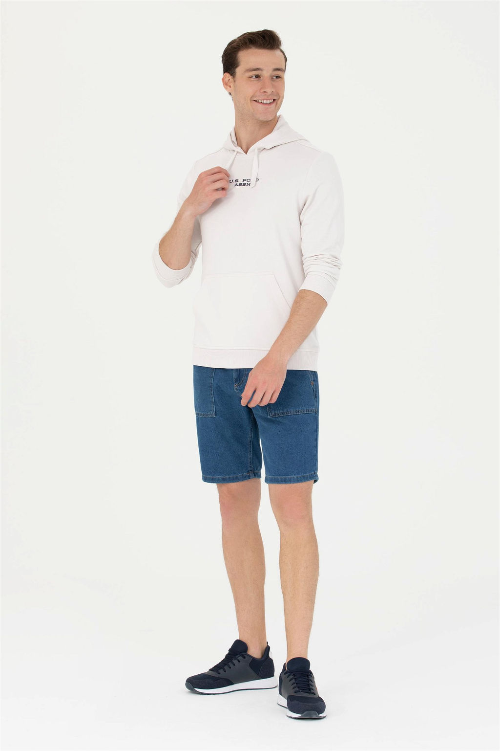 U. S. Polo Assn Мужская толстовка с капюшоном и камнем - U.s. polo assn фото 11