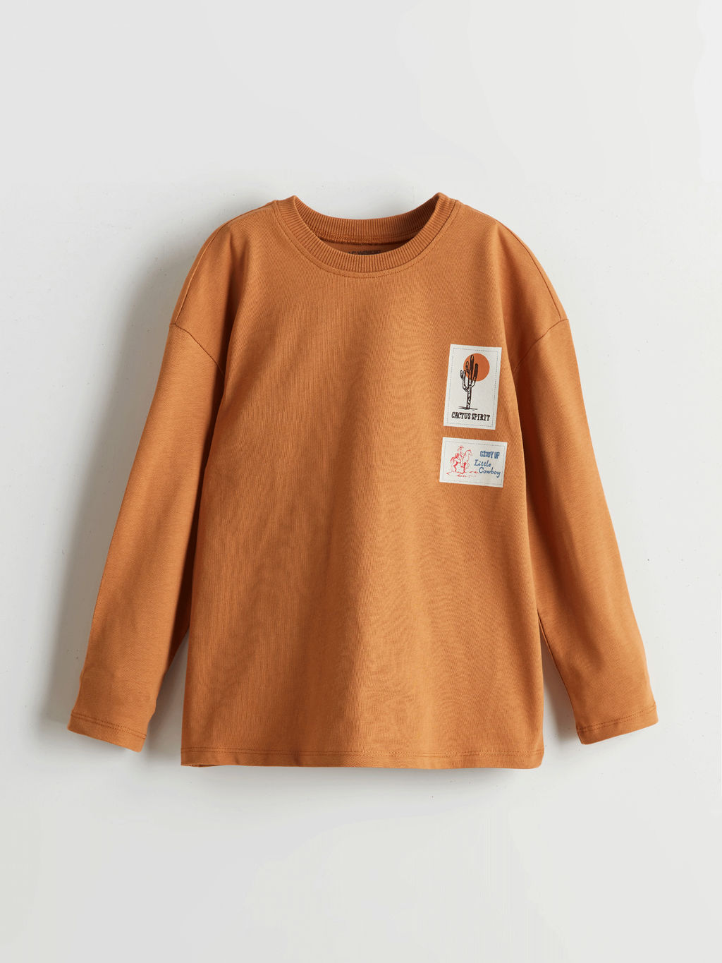 Bisiklet Yaka Bask?l? Erkek ?ocuk Ti??rt