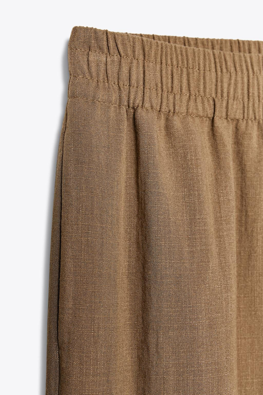RUSTIC WIDE-LEG TROUSERS - Zara фото 8