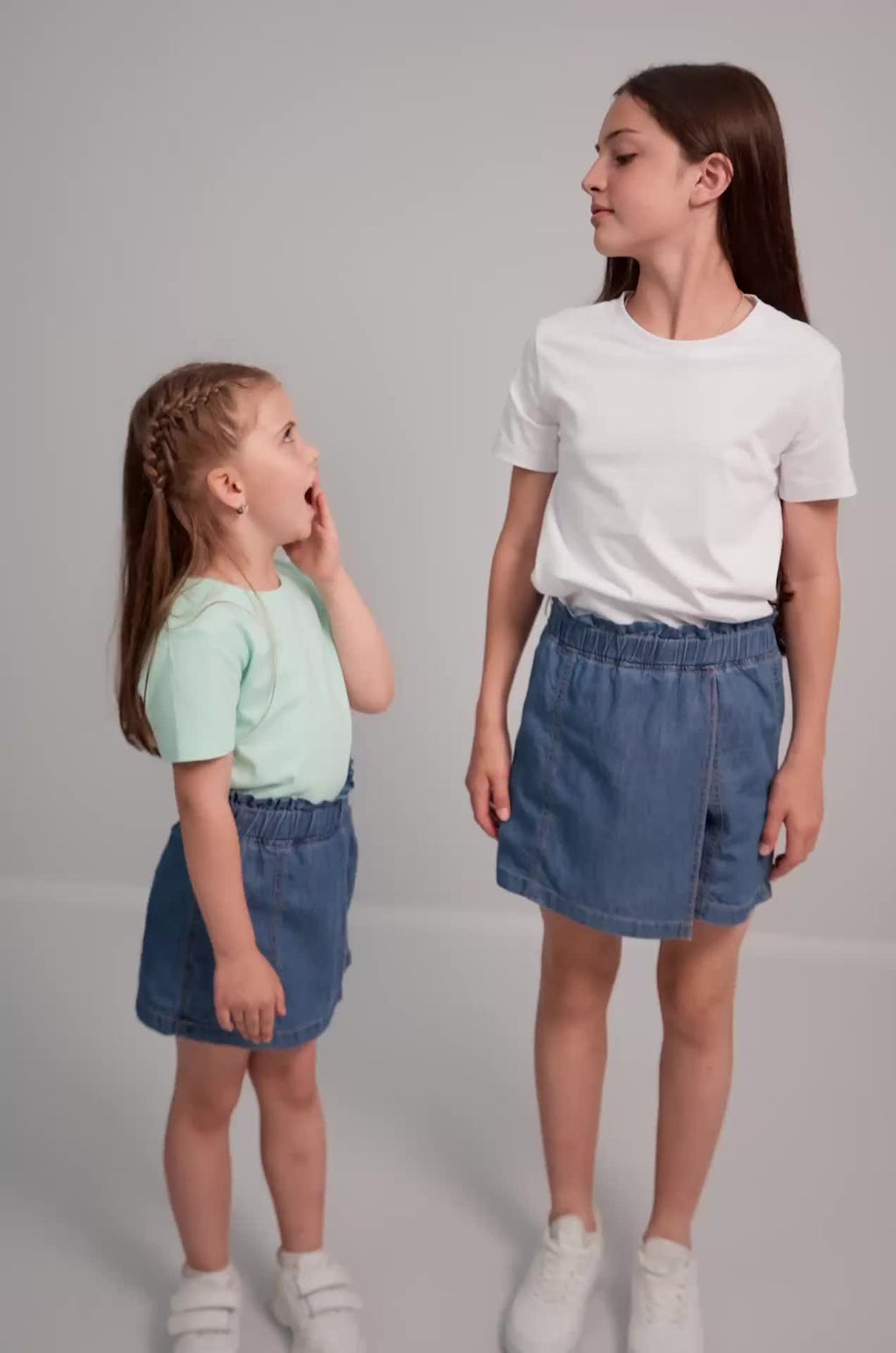 Джинсовая юбка-шорты для девочки Happyfox