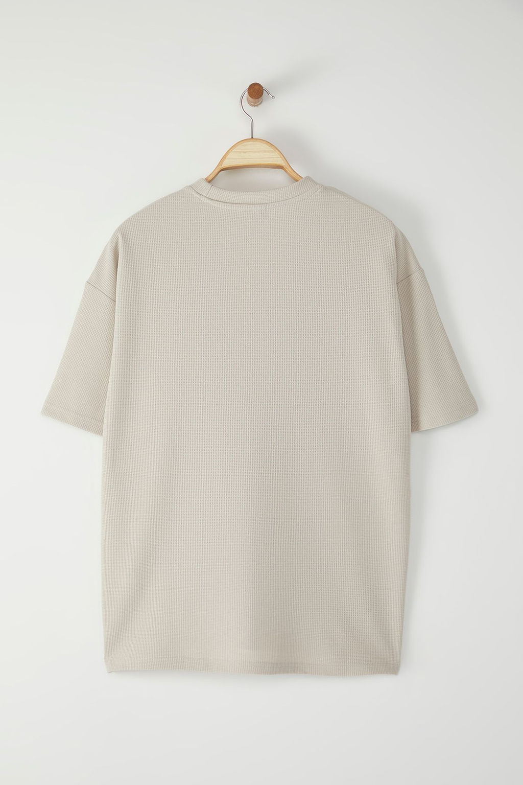 TRENDYOL MAN Antrasit Oversize/Genis Kesim Dokulu Nak?sl? T-Shirt TMNSS25TS00060 - Trendyolmilla фото 10