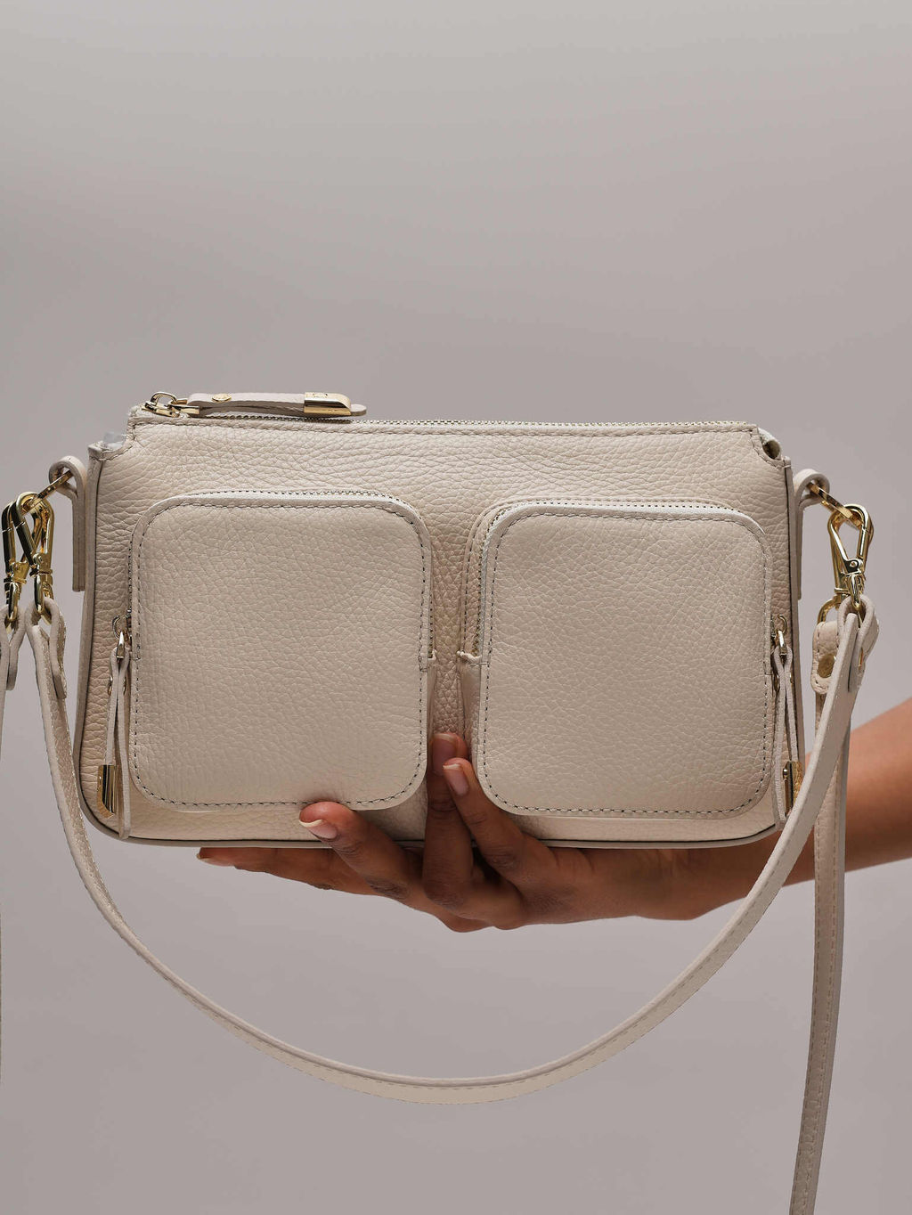 Сумка на плечо Deboro 31103 ванильное молоко