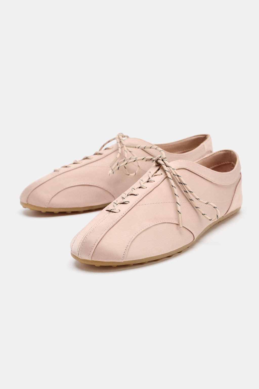 LACE-UP SPORTY BALLET FLATS - Zara фото 10