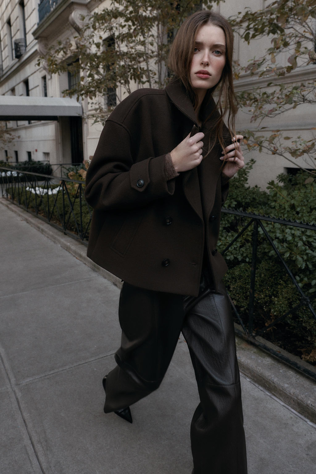 DOUBLE-BREASTED SHORT COAT - Zara фото 9