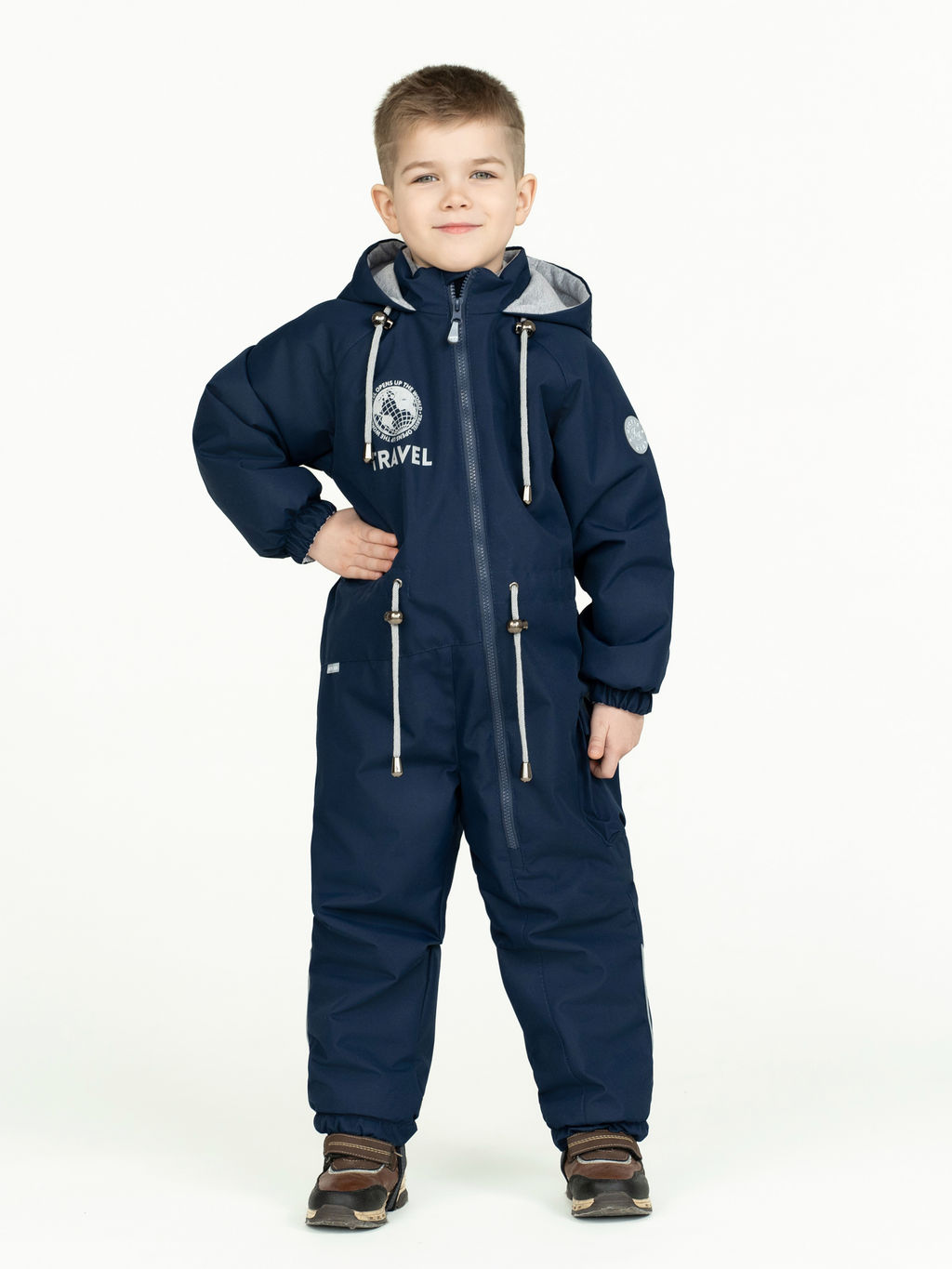 Комбинезон демисезонный синий