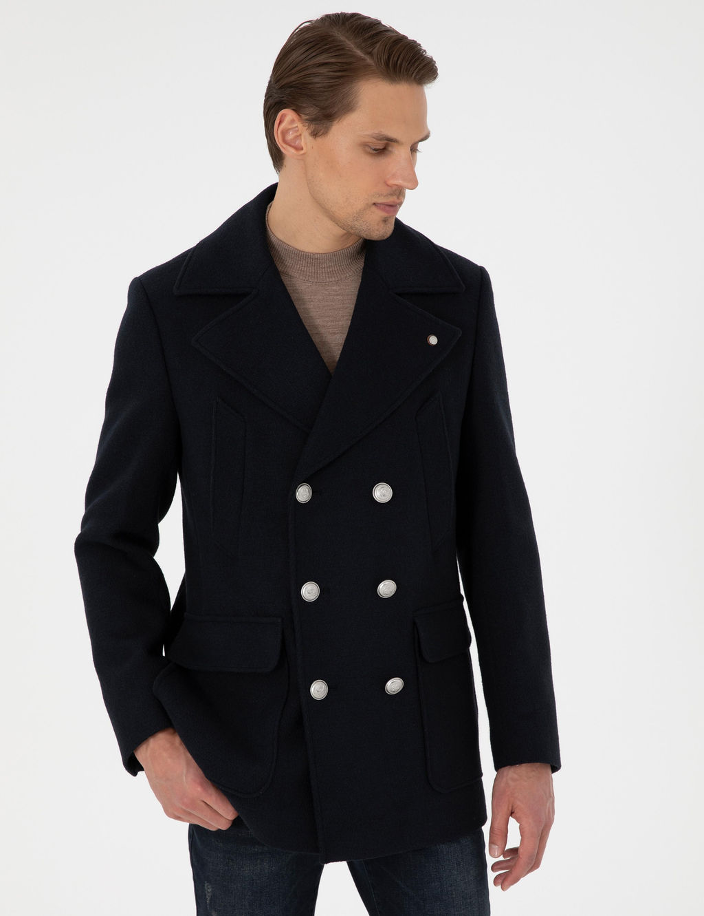 Lacivert Ex. Slim Fit Ka_e Kaban