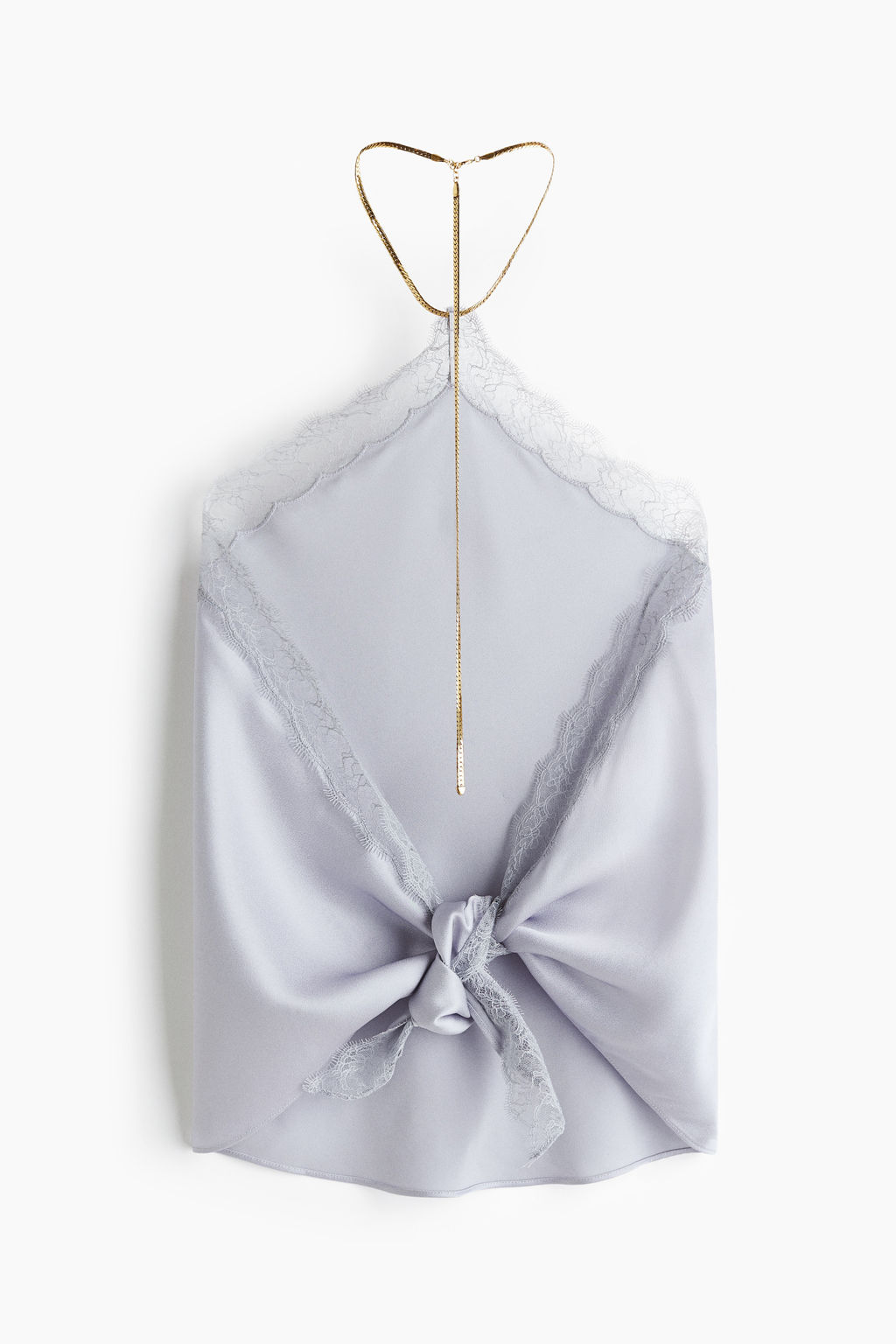 Top halter con ribete de encaje - H&m фото 5