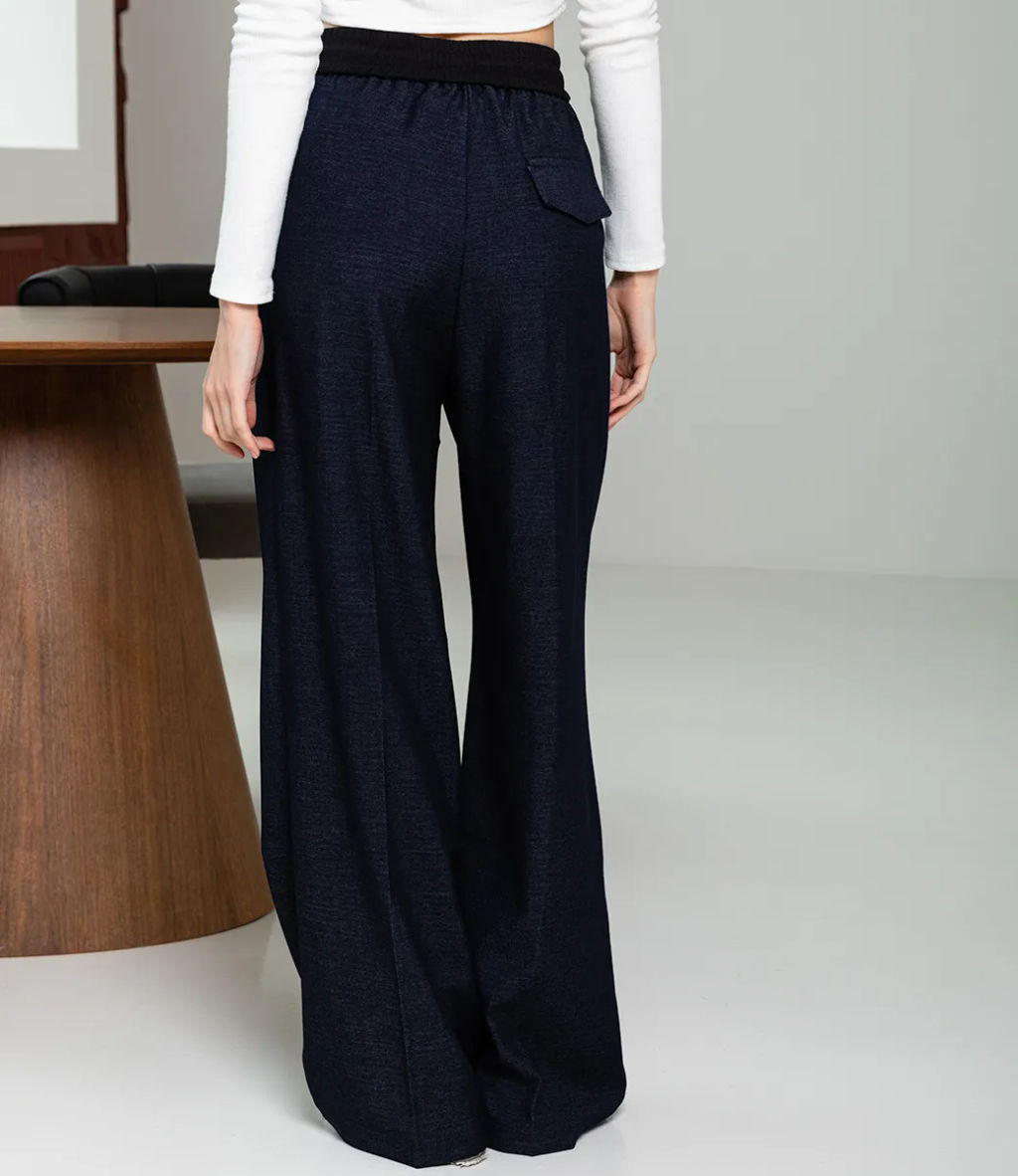 Брюки #КТ16380, тёмно-синий