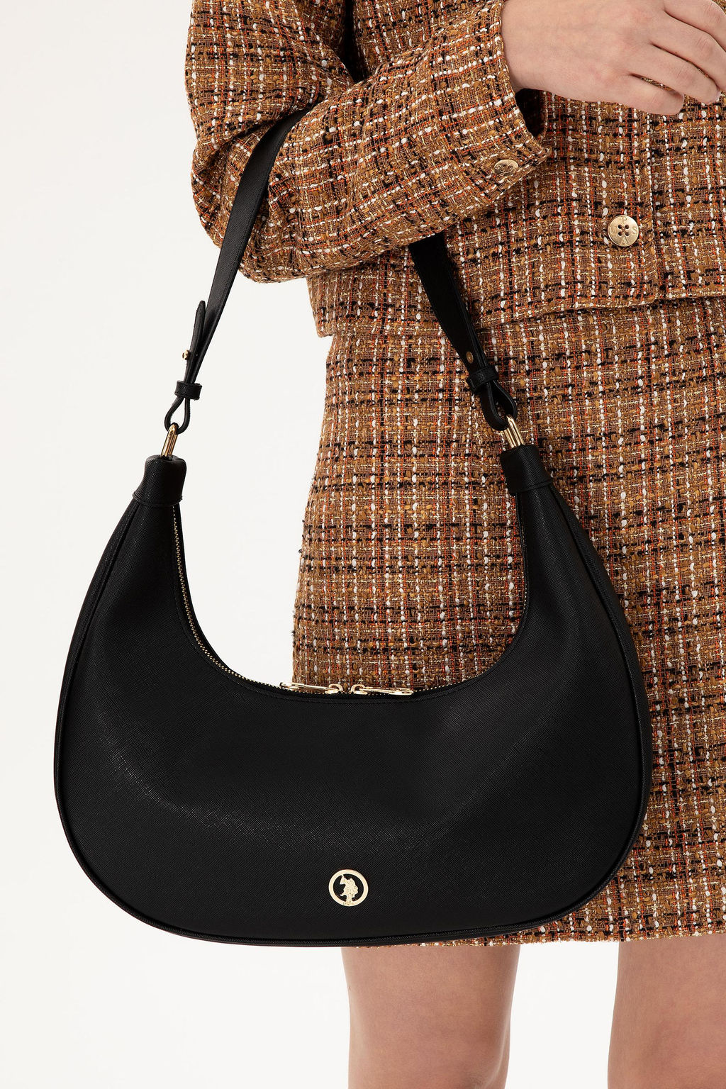 Женская черная сумка через плечо Неожиданная скидка в корзине - U.s. polo assn фото 2