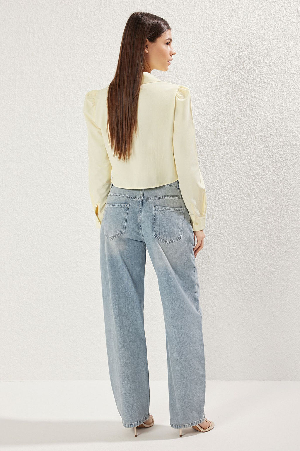 TRENDYOLMILLA Antrasit Premium Dusuk Bel Skater Baggy Jeans TWOSS25JE00173 фото 5