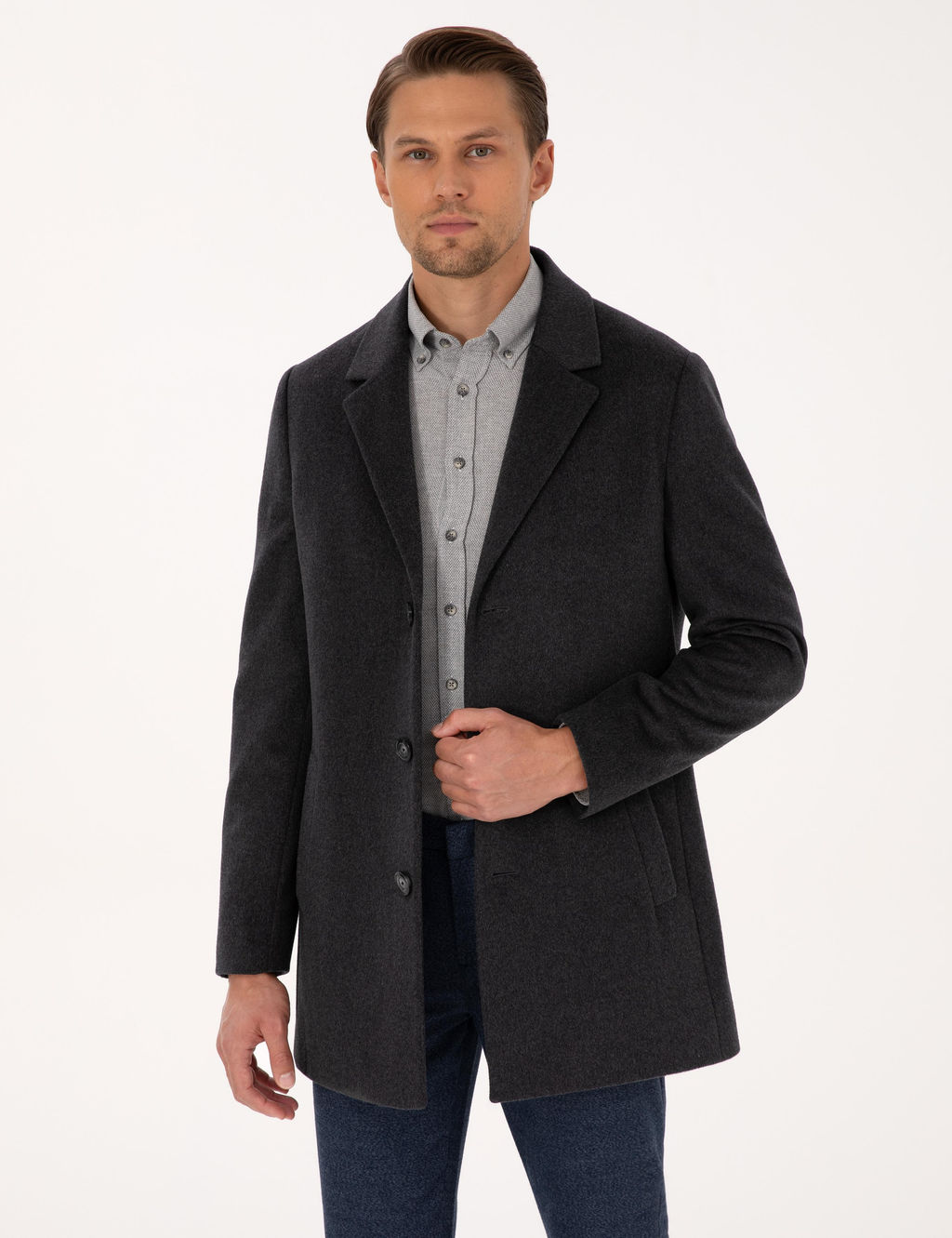 Antrasit Ex. Slim Fit Ka_e Kaban