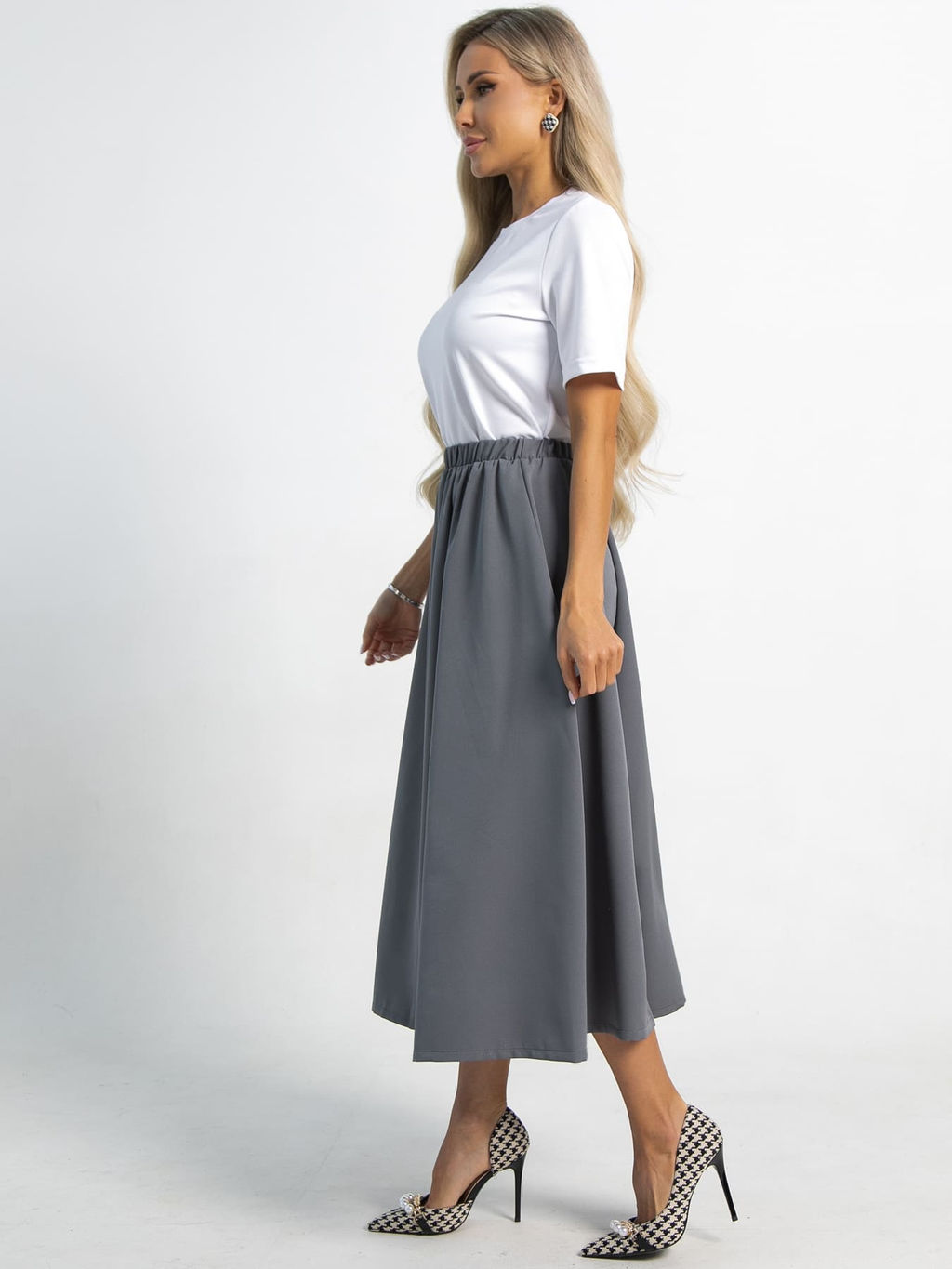 Юбка Льюис (серая) Ю15476-10М