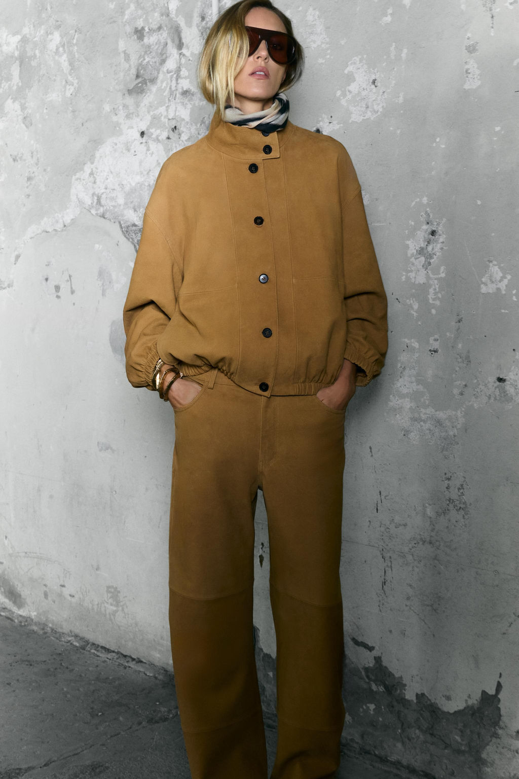 LEATHER BOMBER JACKET ZW COLLECTION LIMITED EDITION
