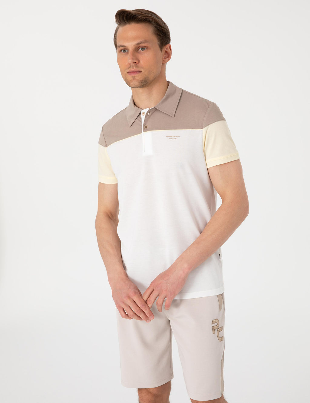 Ekru Slim Fit Ti__rt - Pierre cardin фото 3
