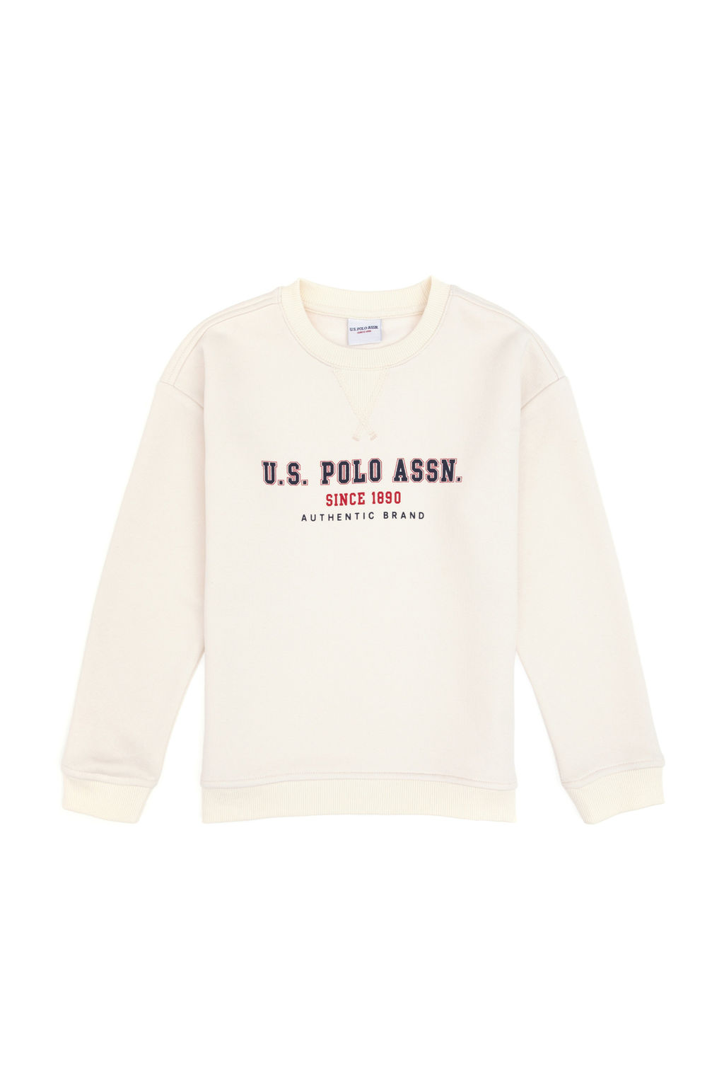 Erkek _ocuk Beyaz Bisiklet Yaka Sweatshirt - U.s. polo assn фото 6