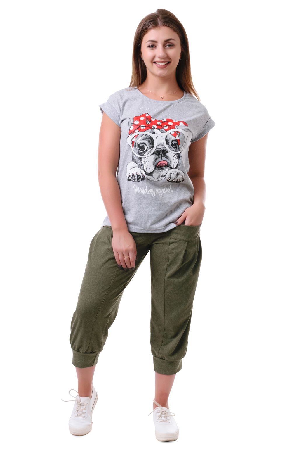 Футболка Вэнди серая - Марлен фото 2