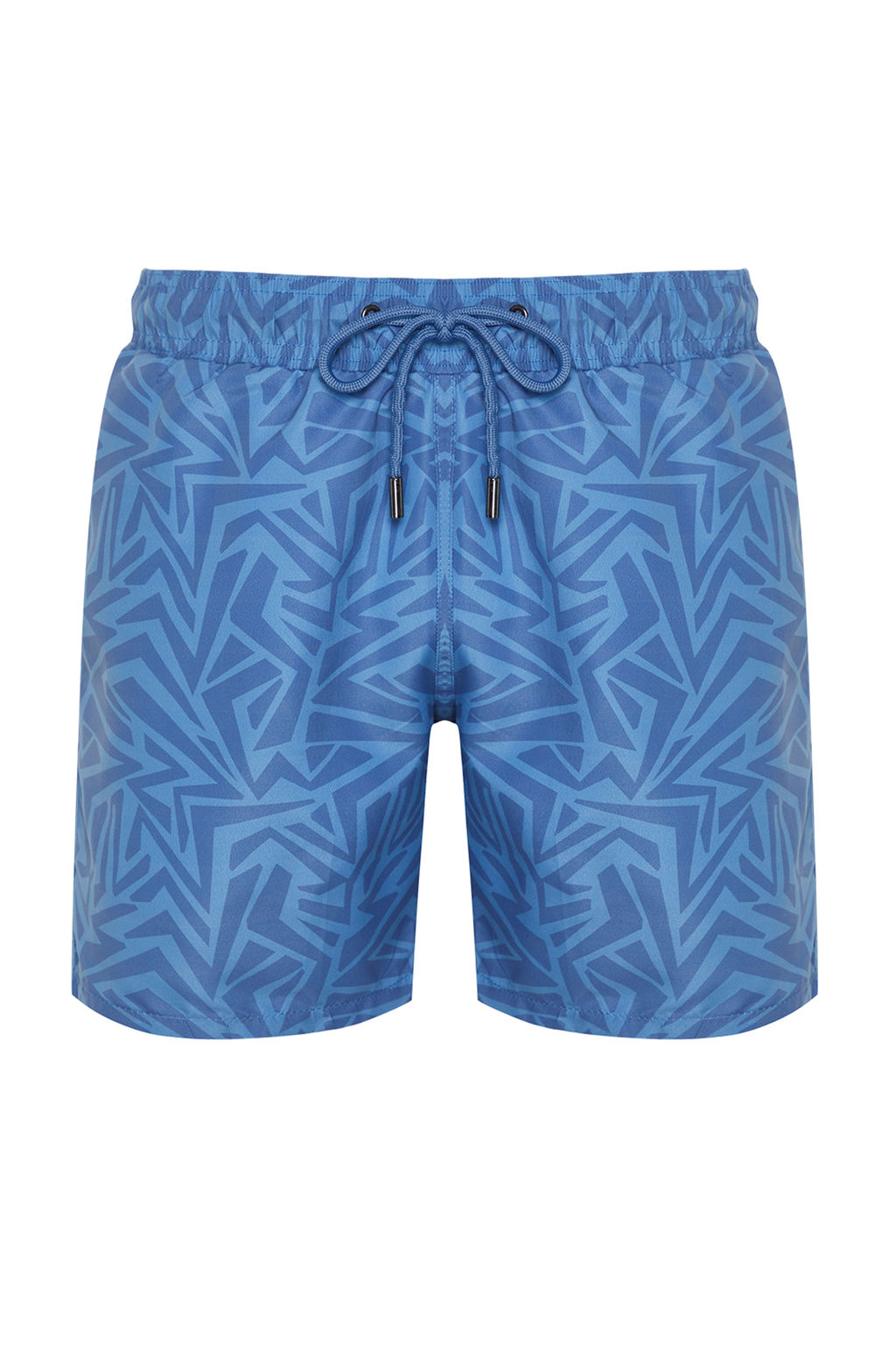 TRENDYOL MAN Mavi Standart Boy Geometrik Bask?l? Deniz Sortu TMNSS24DS00007 - Trendyolmilla фото 9