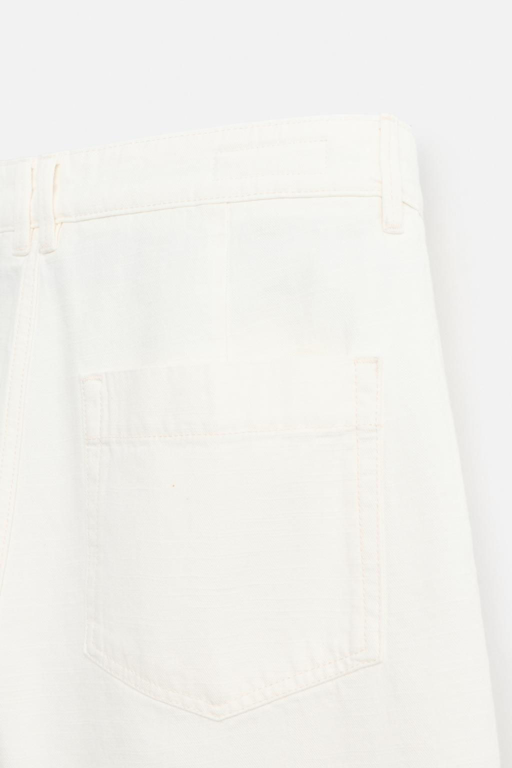 PLEATED RELAXED FIT BERMUDA SHORTS - Zara фото 10