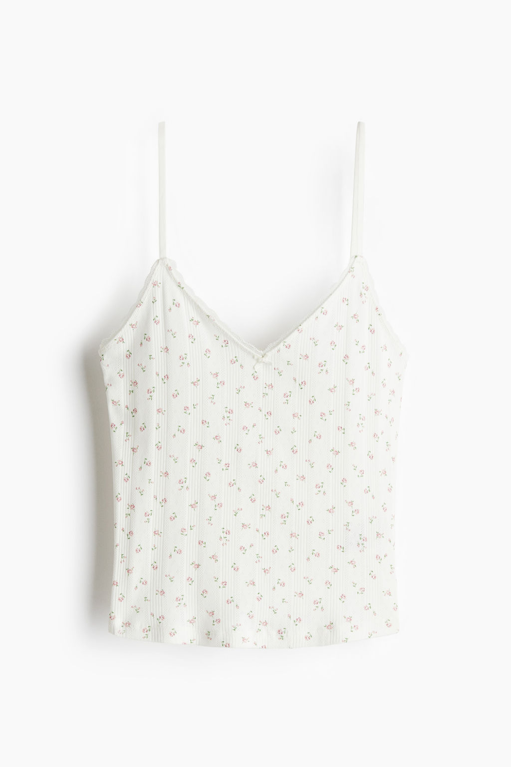 Top de tirantes en punto pointelle - H&m фото 10