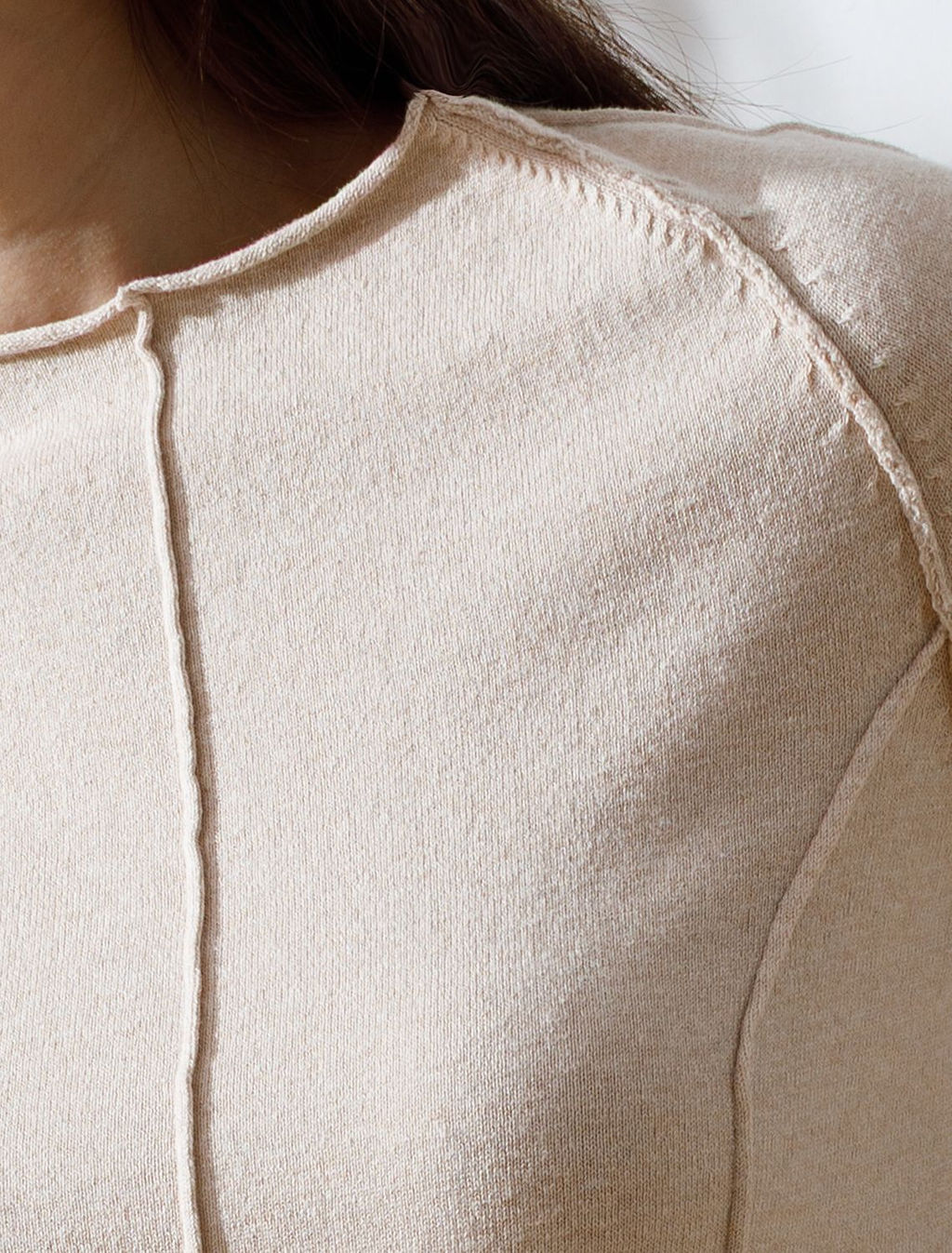 Джемпер тонкой вязки из хлопка с нейлоном